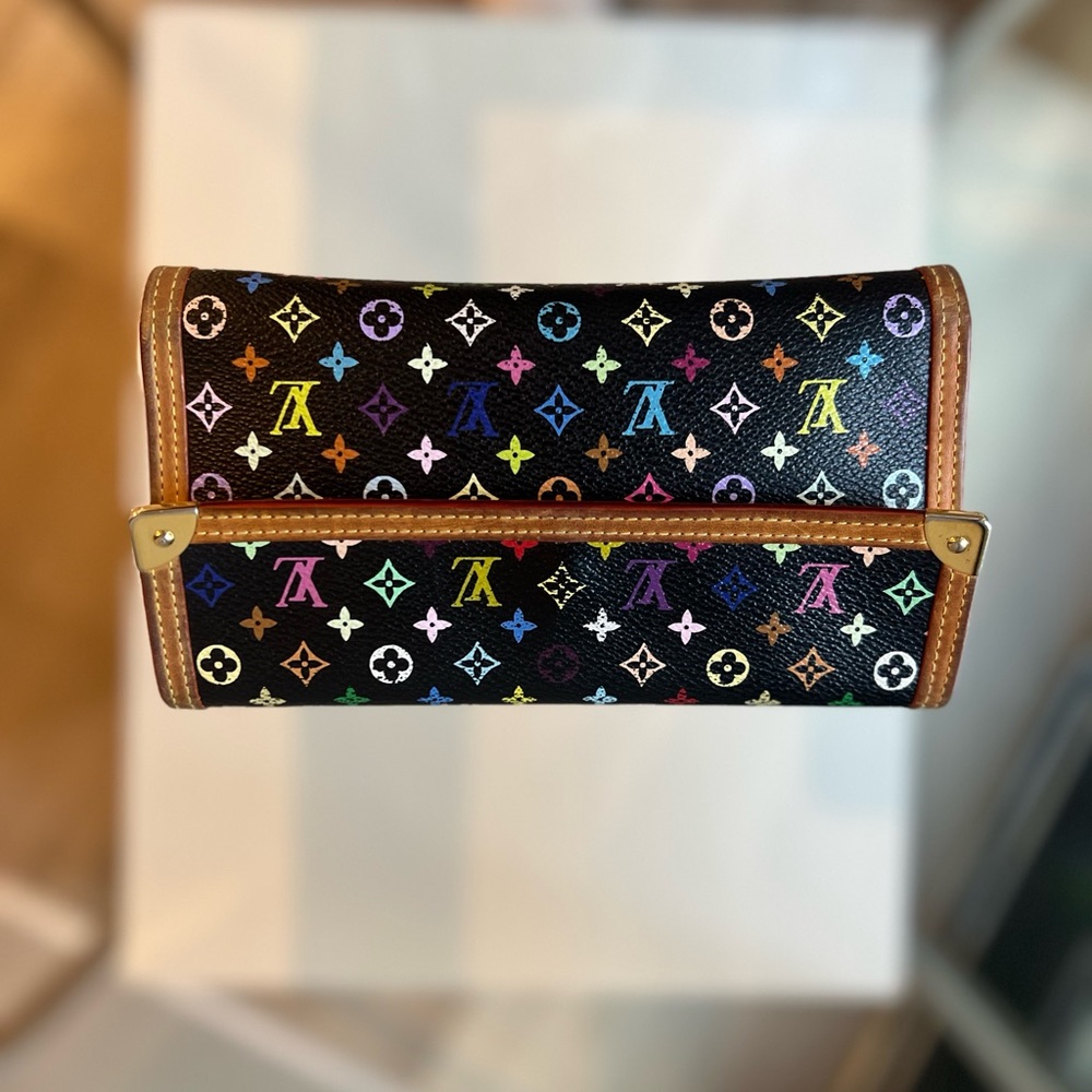 Louis Vuitton Murakami black monogram with brown leather trim - Picture 7 of 7